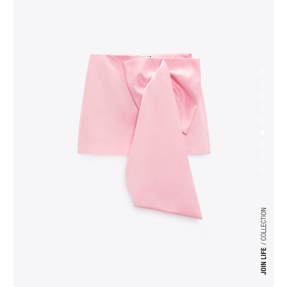 ZARA BLOGGERS FAVORITE BOW MINI SKIRT NWT - Picture 13 of 17